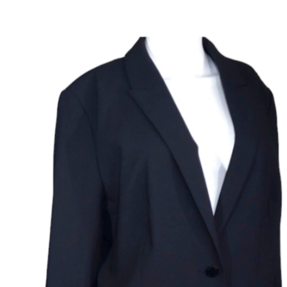 Calvin Klein Black Polyester Rayon Spandex Women's Jacket 🧥 Size 14 - Picture 15 of 15